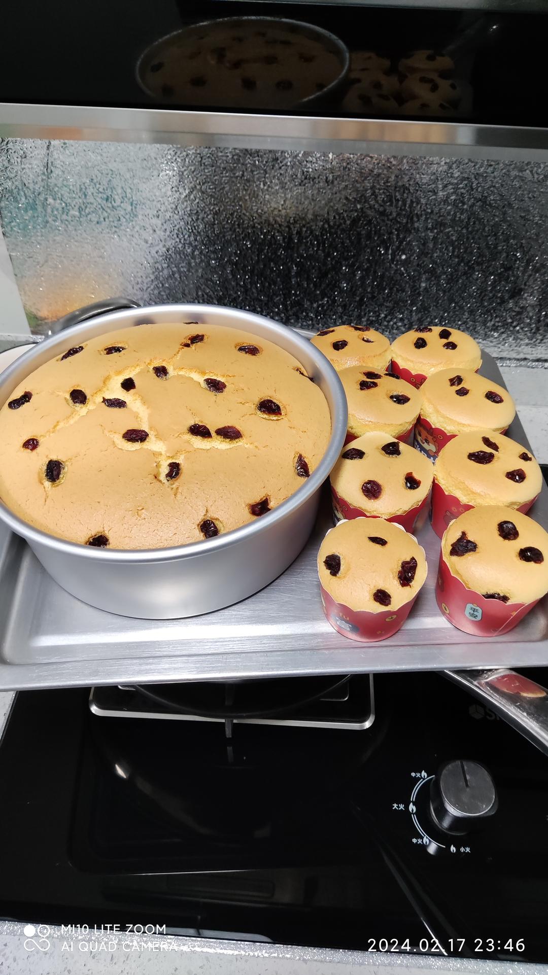 纸杯蛋糕 8寸戚风蛋糕的量