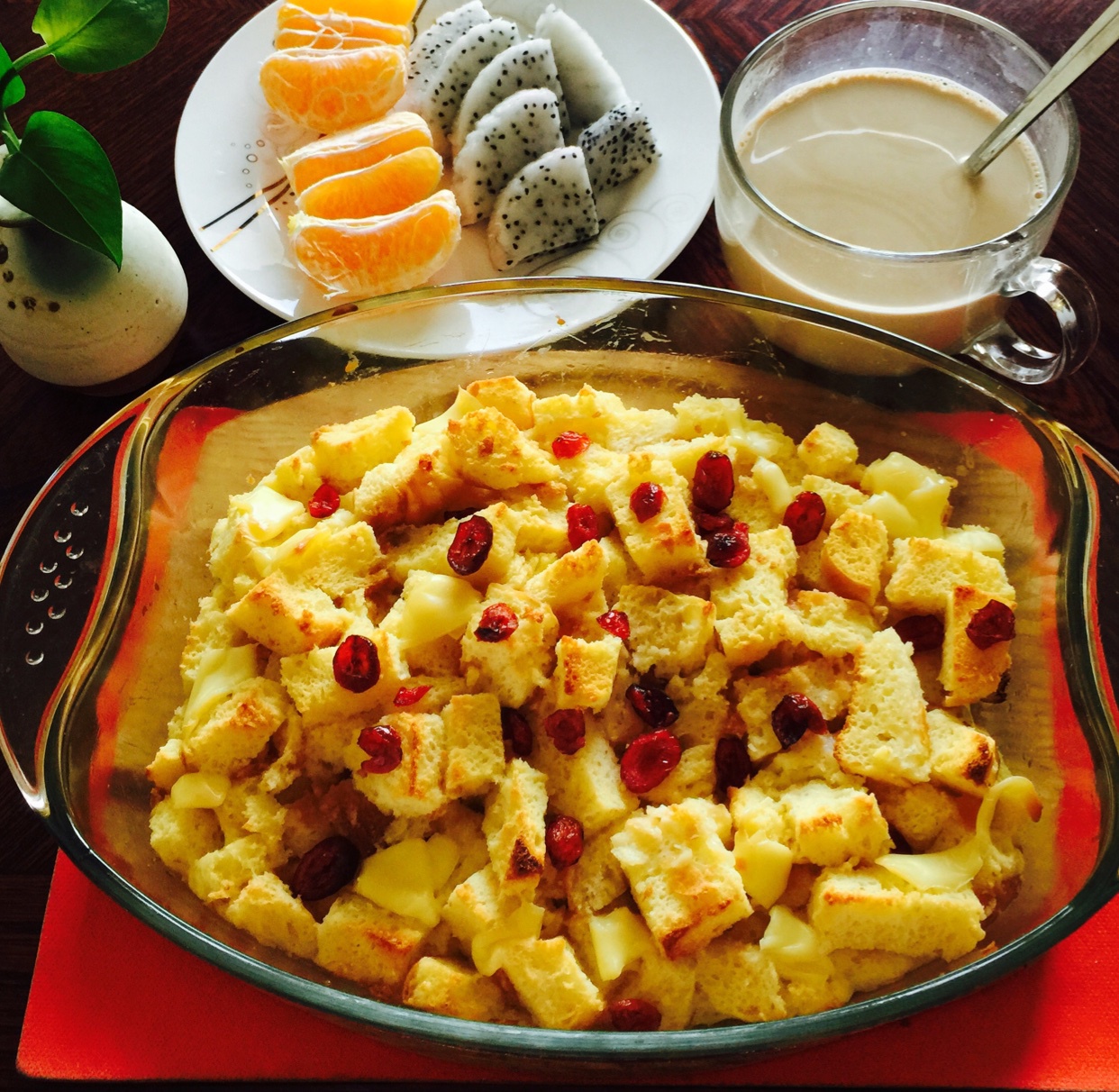 牛奶吐司鸡蛋布丁（失败吐司的归处）