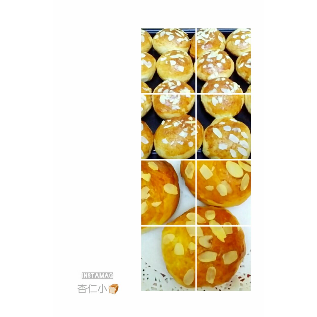 鲜奶油小餐包（一次发酵）