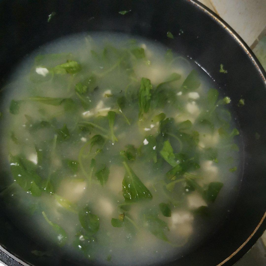 青菜豆腐汤