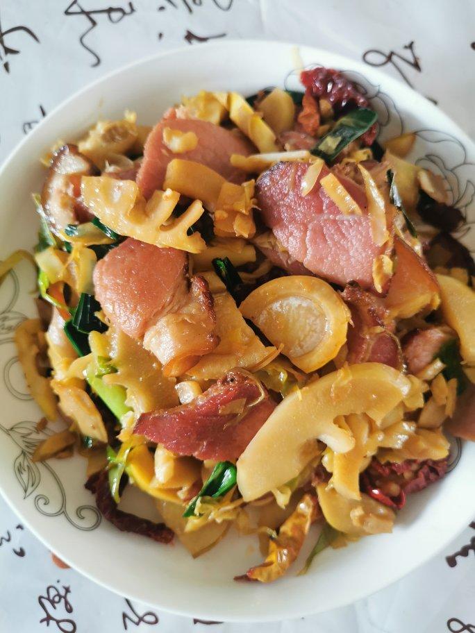 春雷鲜笋炒腊肉（多图，内附详细笋的处理方法）