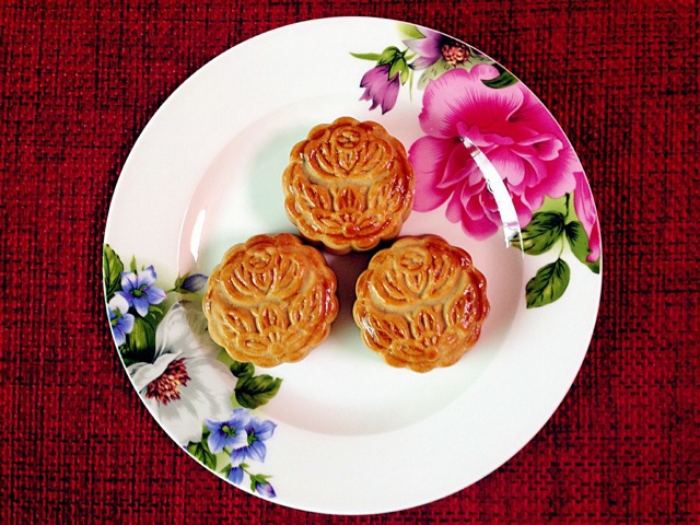 玫瑰蔓越莓月饼