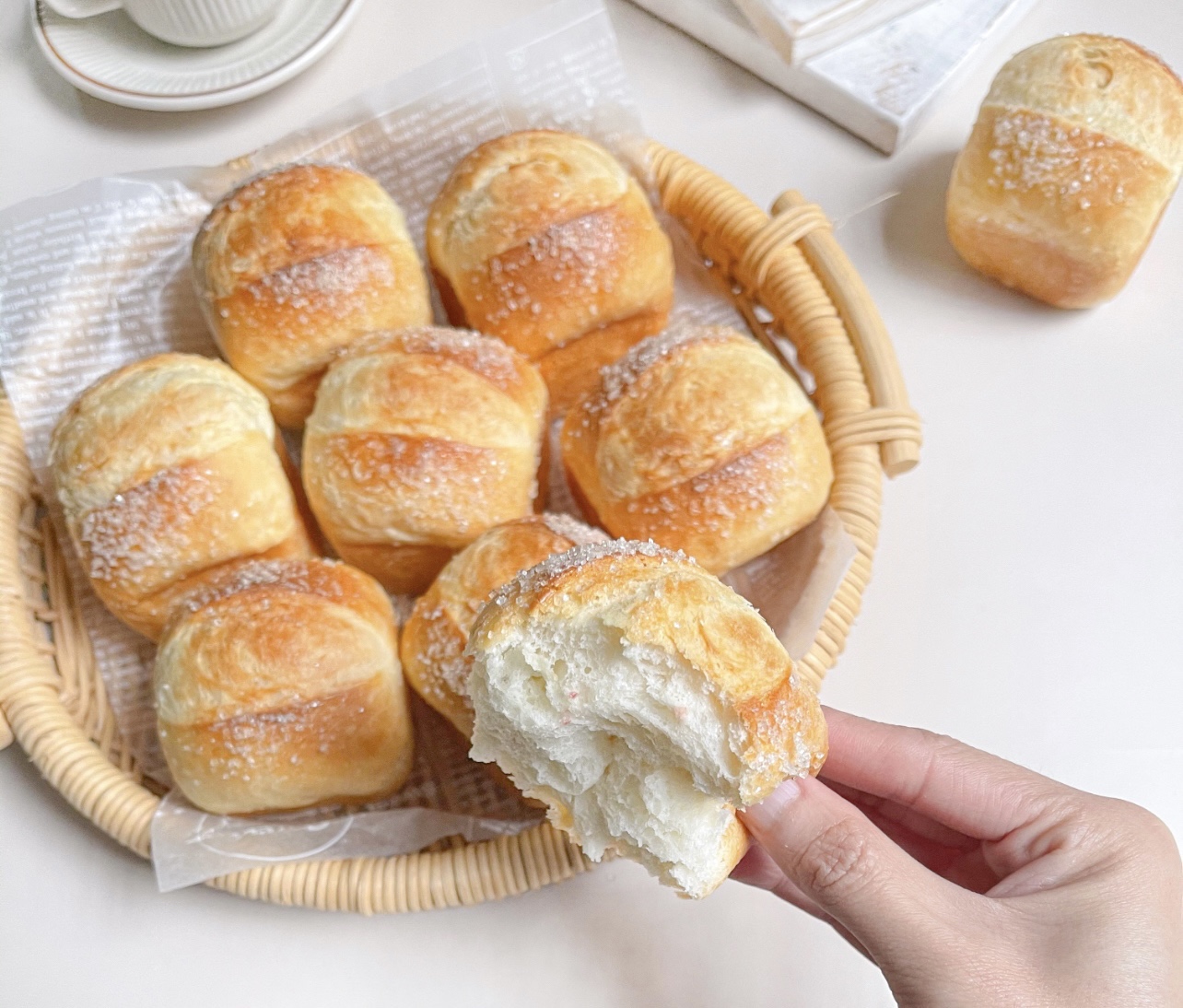 黄油砂糖小面包的做法 步骤9