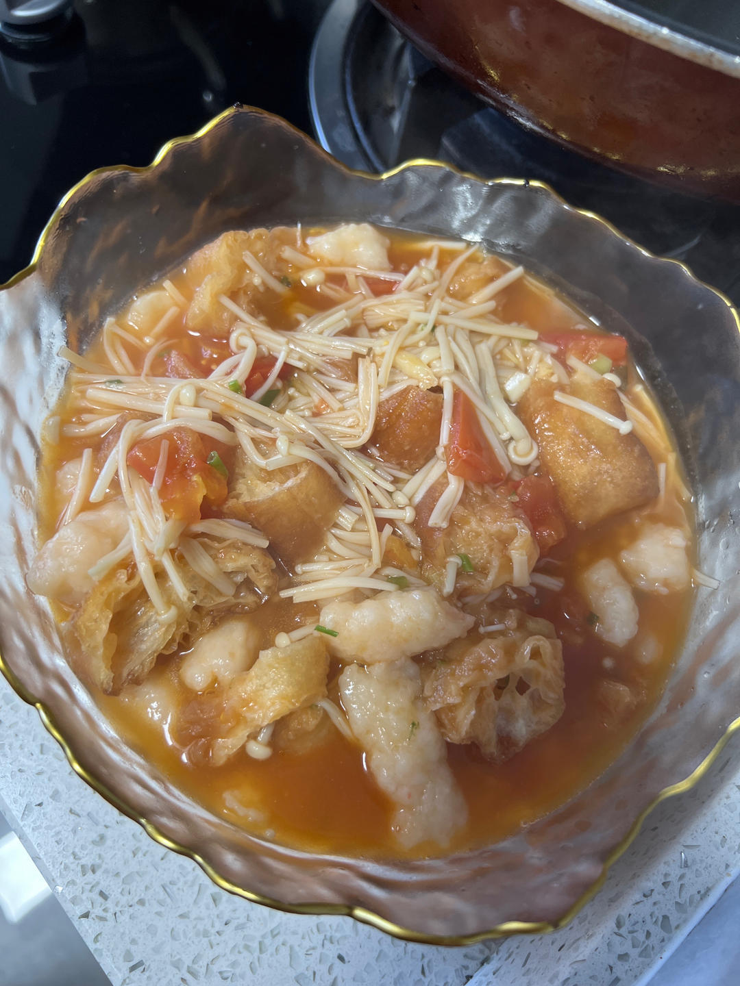 低脂低卡～营养又下饭的番茄金针菇