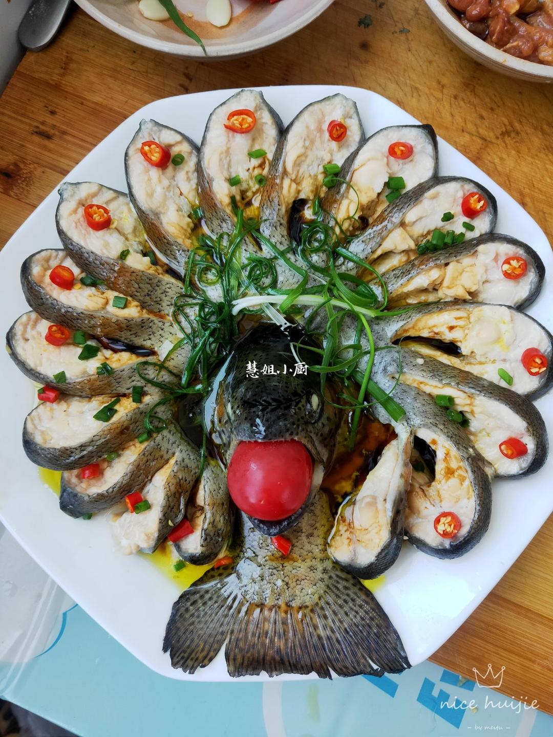 年夜菜必备❗️全家都爱的孔雀开屏清蒸鳊鱼🐟