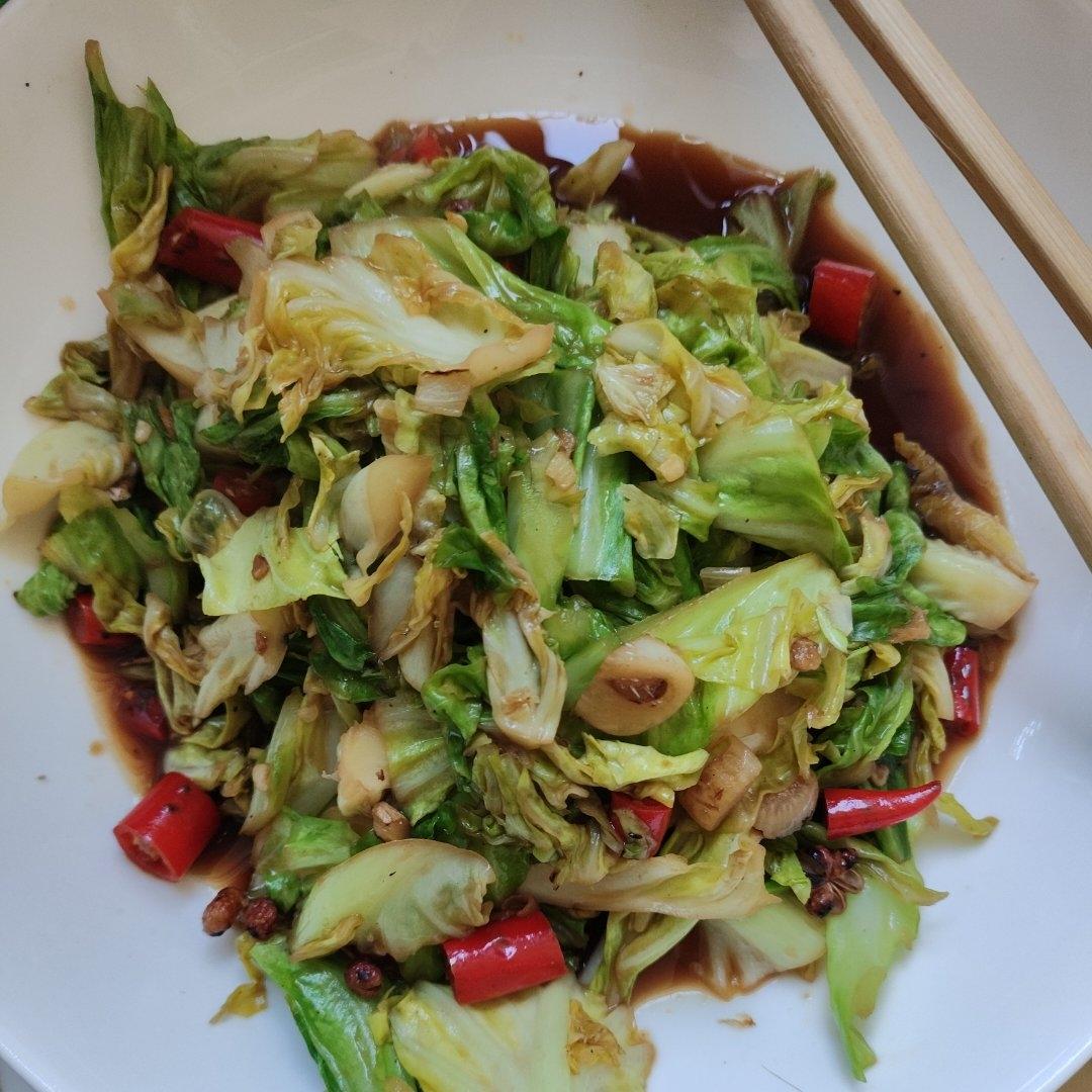 自制辣炒大白菜（娃娃菜）