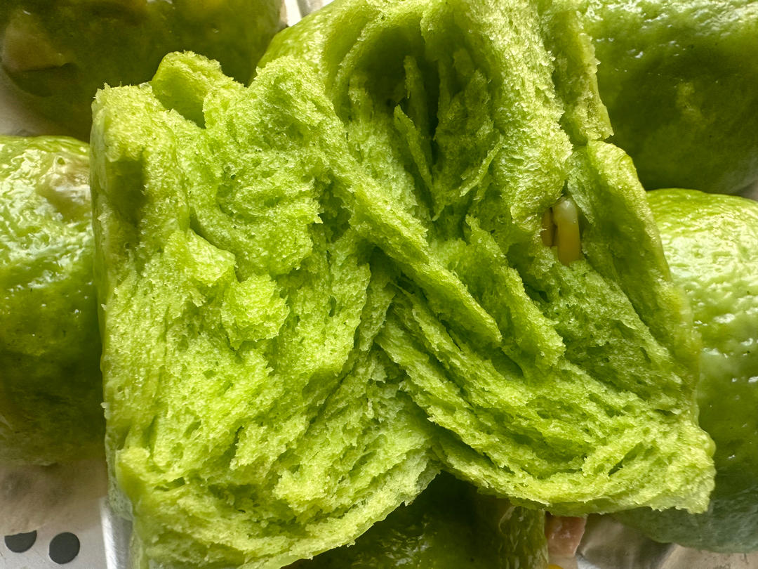 菠菜玉米火腿馒头