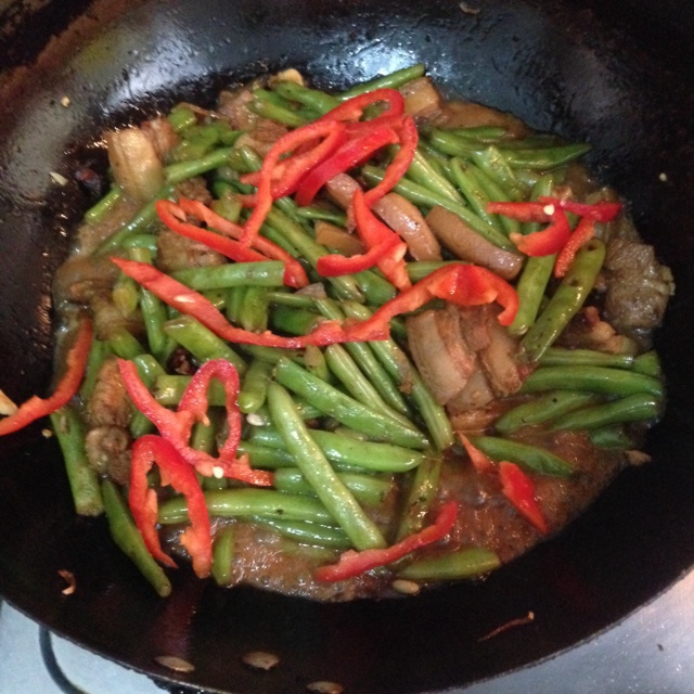 四季豆炒肉丝