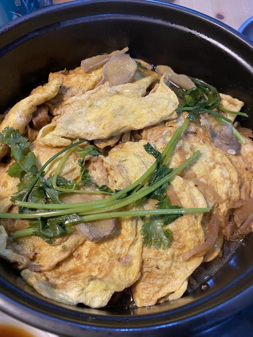 客家萝卜蛋角煲