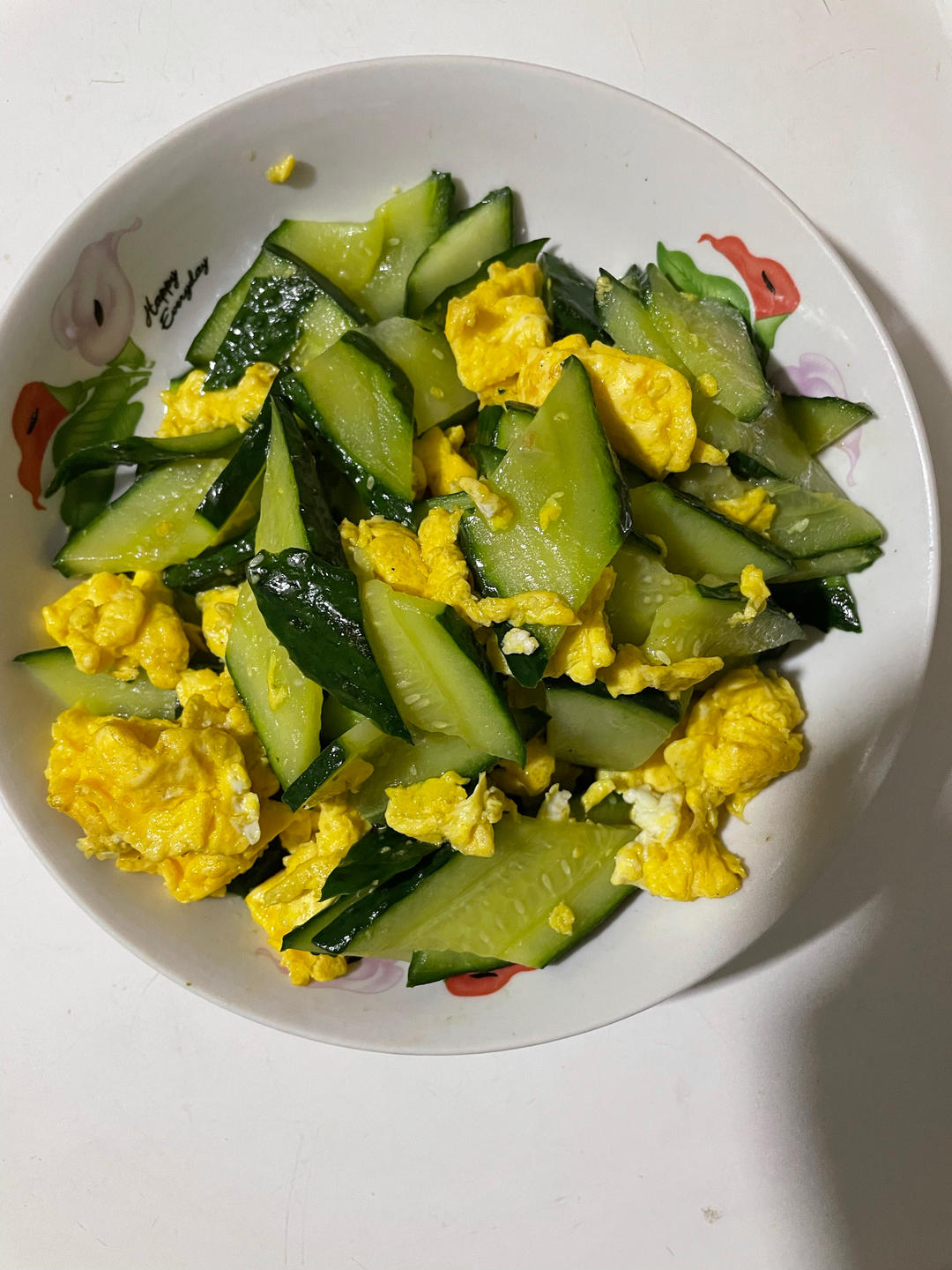 黄瓜炒鸡蛋 （青瓜炒鸡蛋）