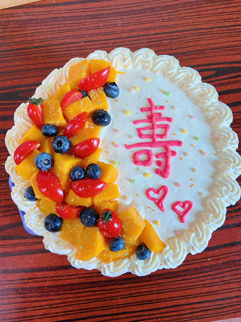 10寸红丝绒祼蛋糕