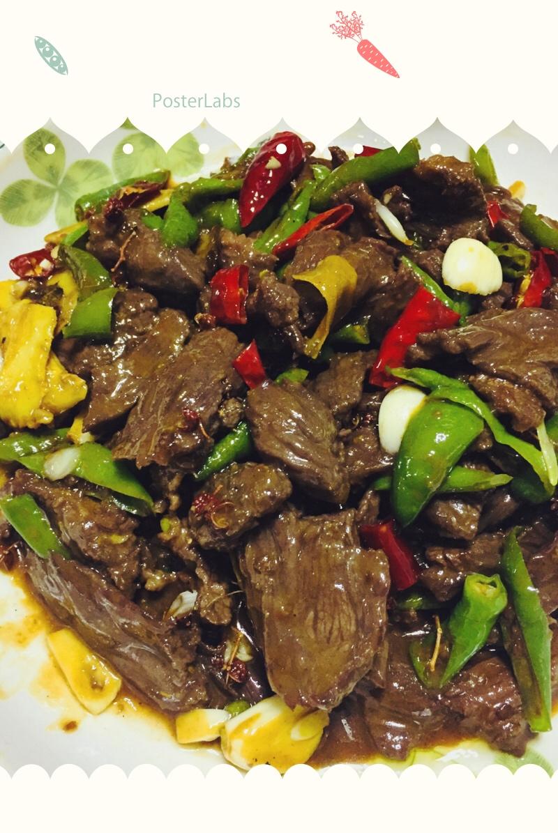 小炒红酒牦牛肉