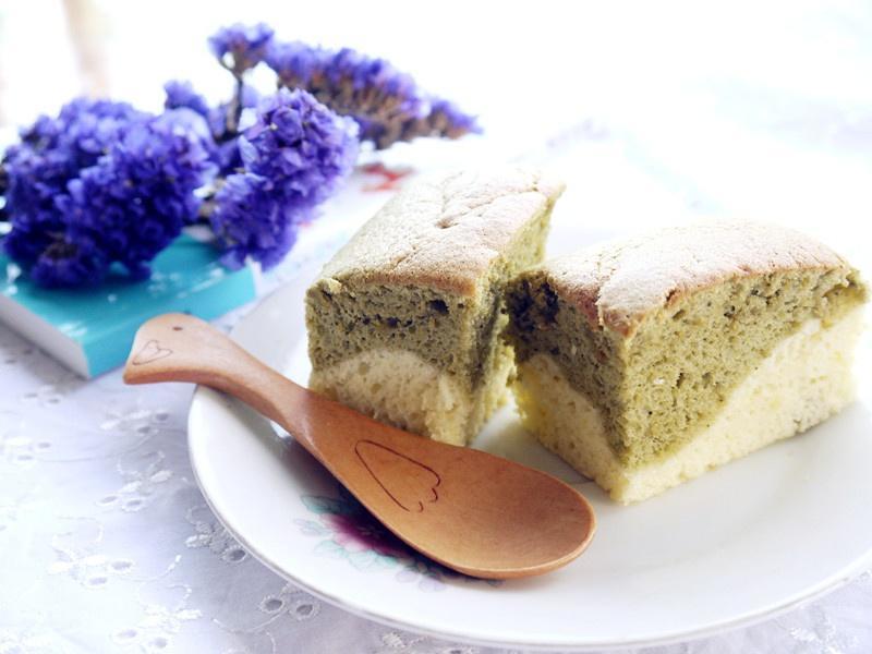 抹茶双层戚风蛋糕