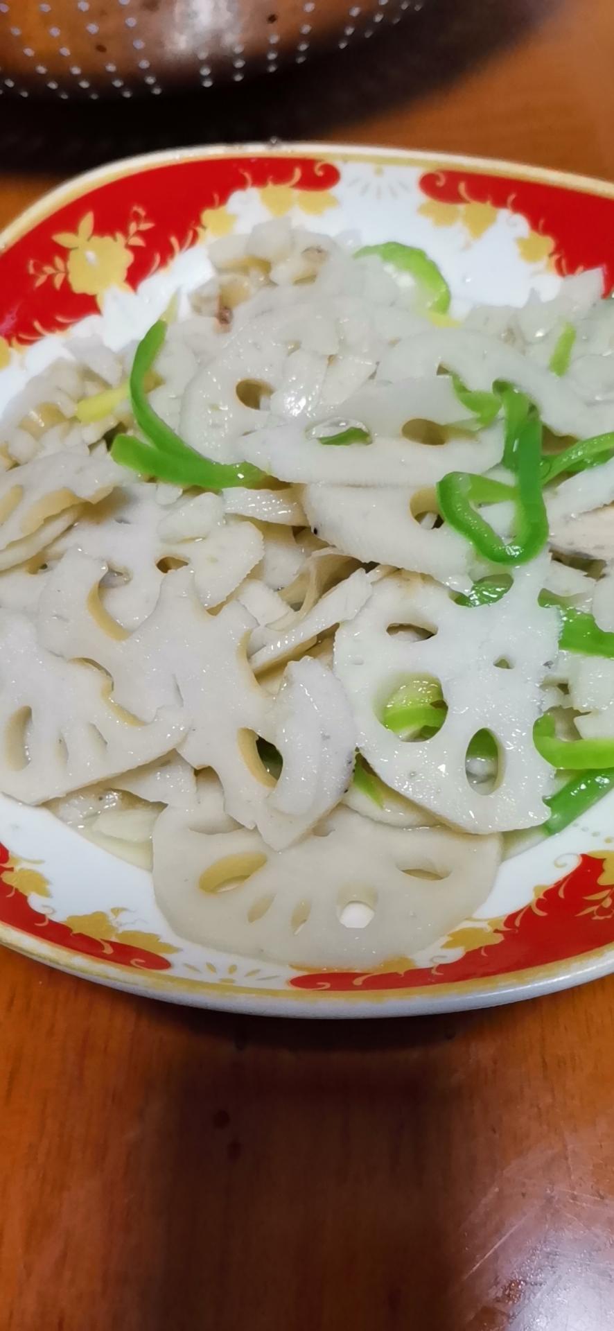 青椒藕片的做法