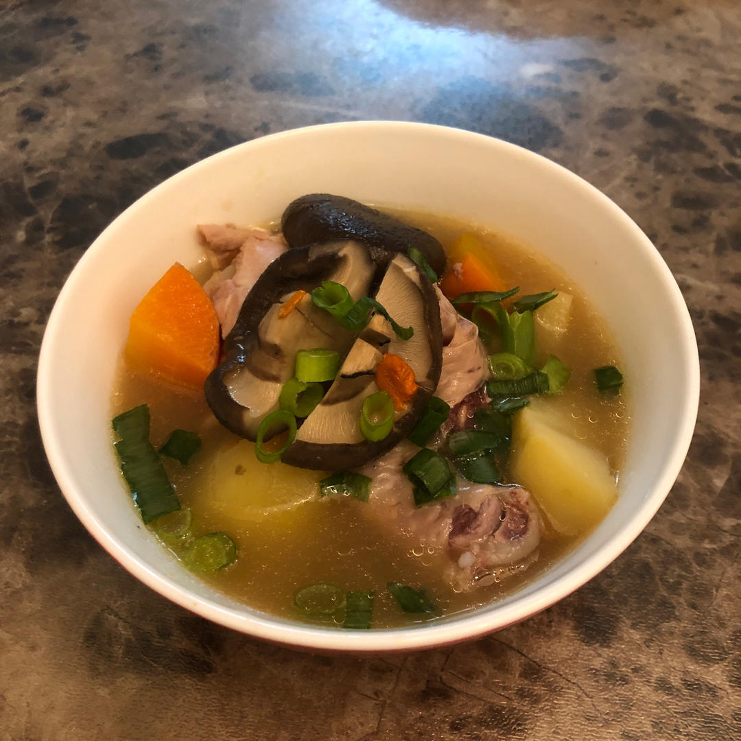 电饭锅版香菇炖鸡腿（少油）