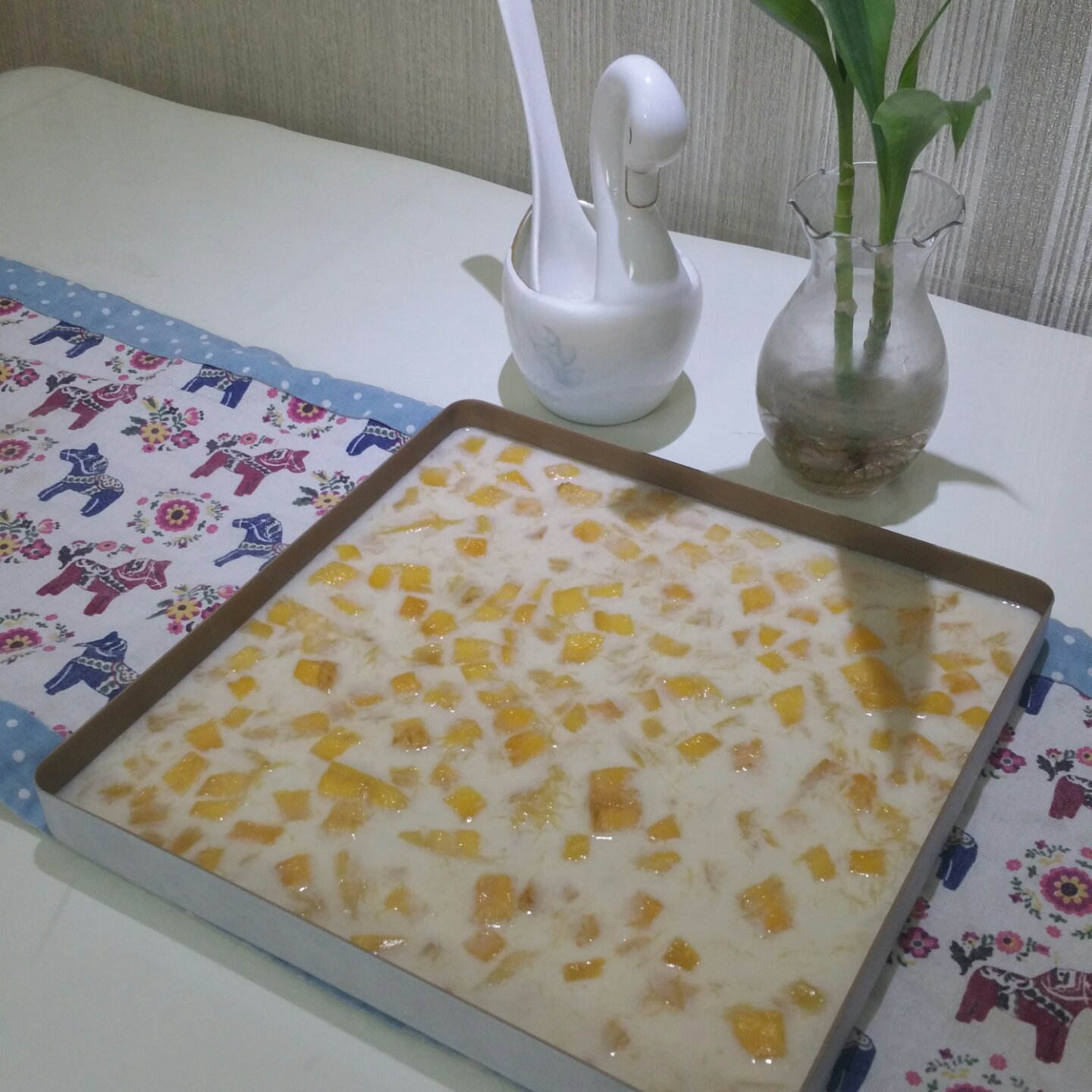 午后小甜点芒果椰汁糕教程