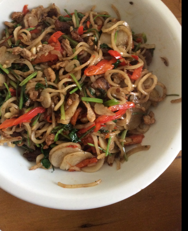 农家小炒鱼面