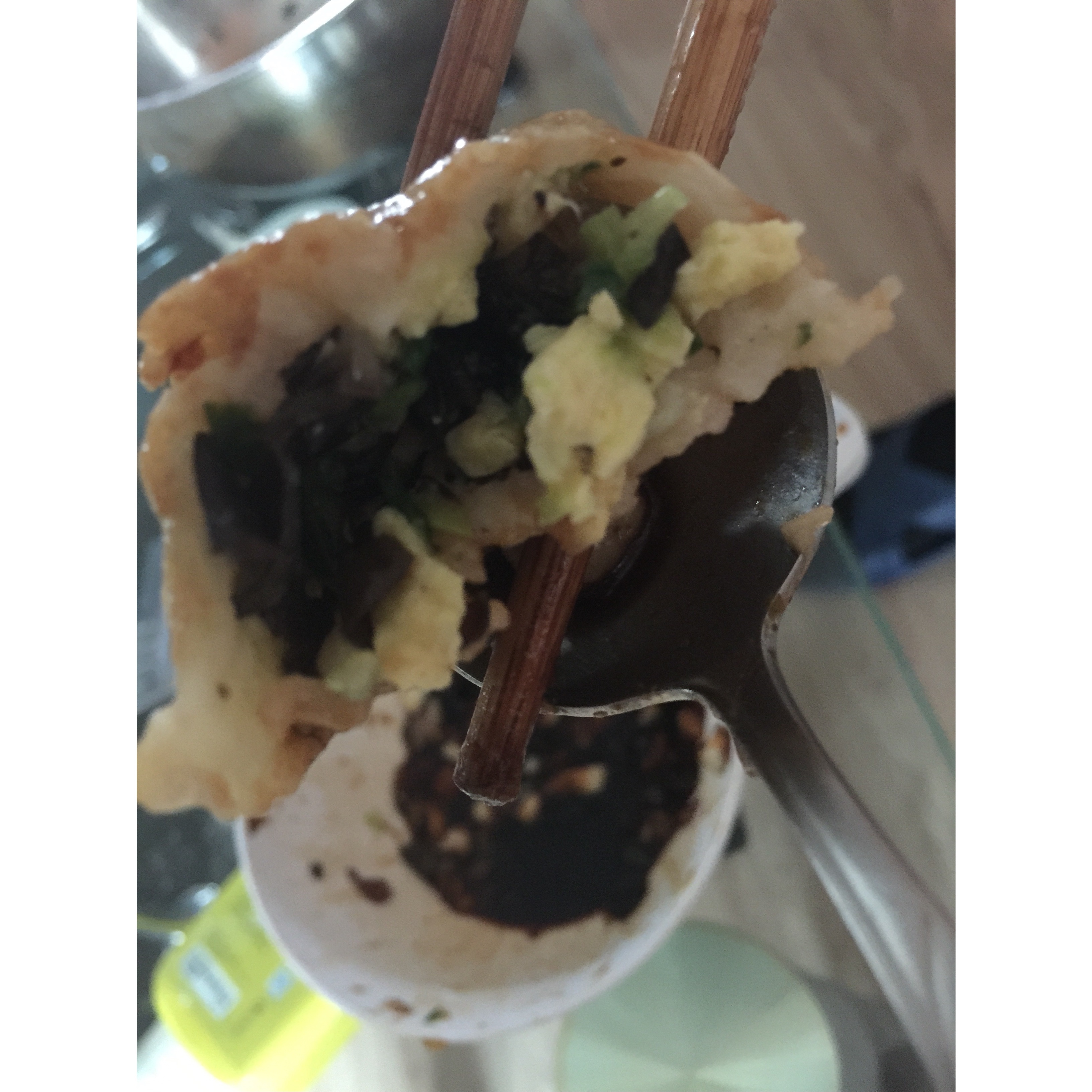 黄瓜鸡蛋水饺