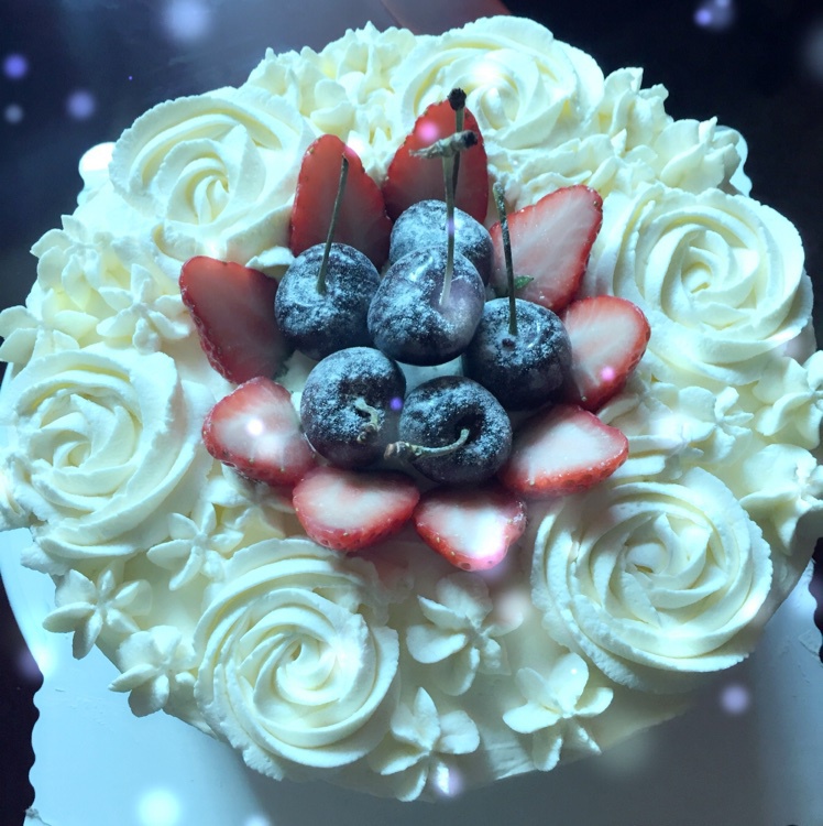 淡奶油裱花蛋糕
