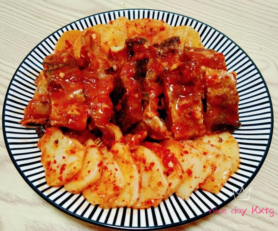 韩式【辣炖明太鱼年糕】