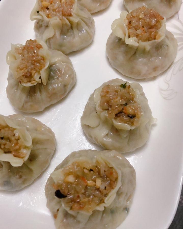 caixin慧9292做的猪肉春笋糯米烧麦