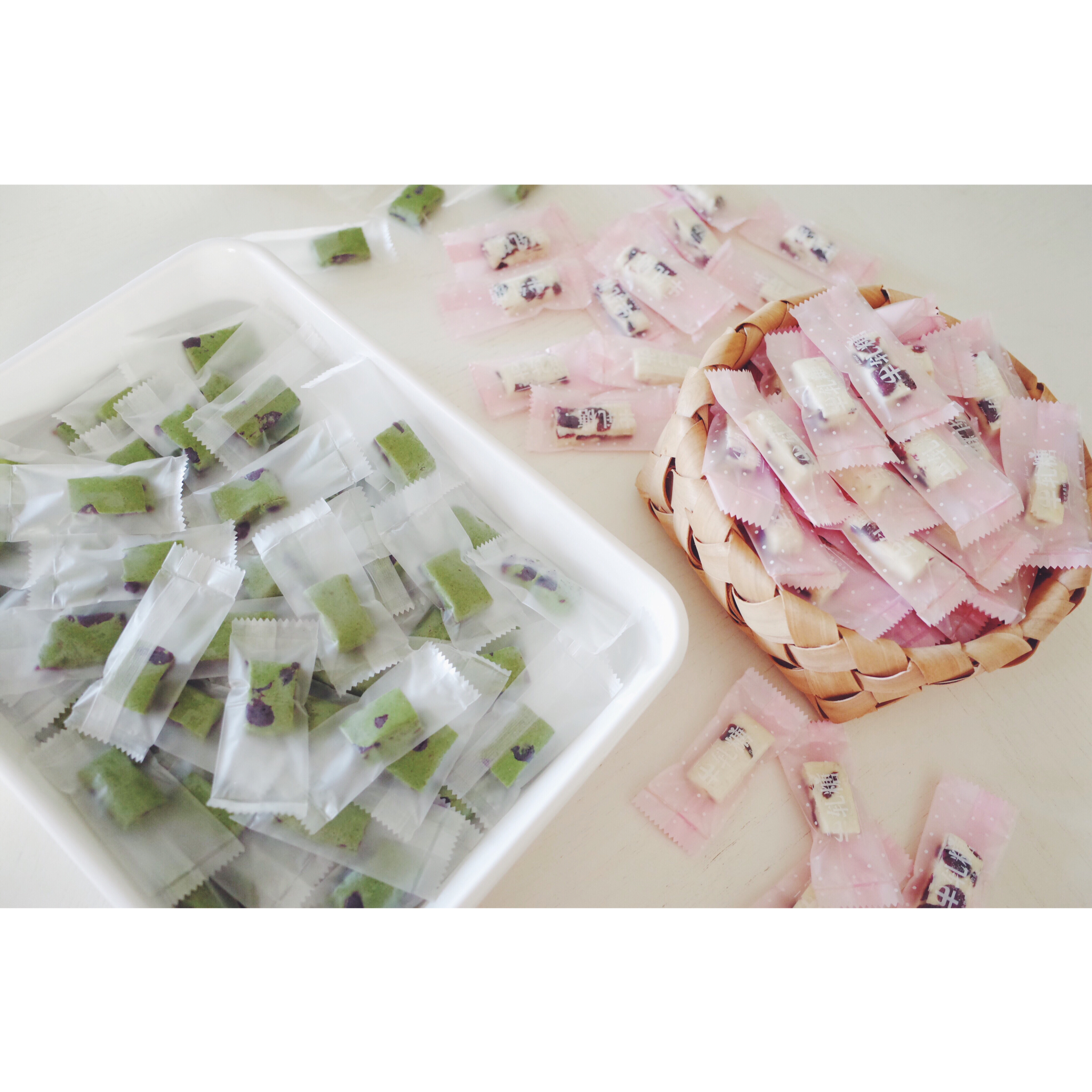 抹茶杏仁牛轧糖