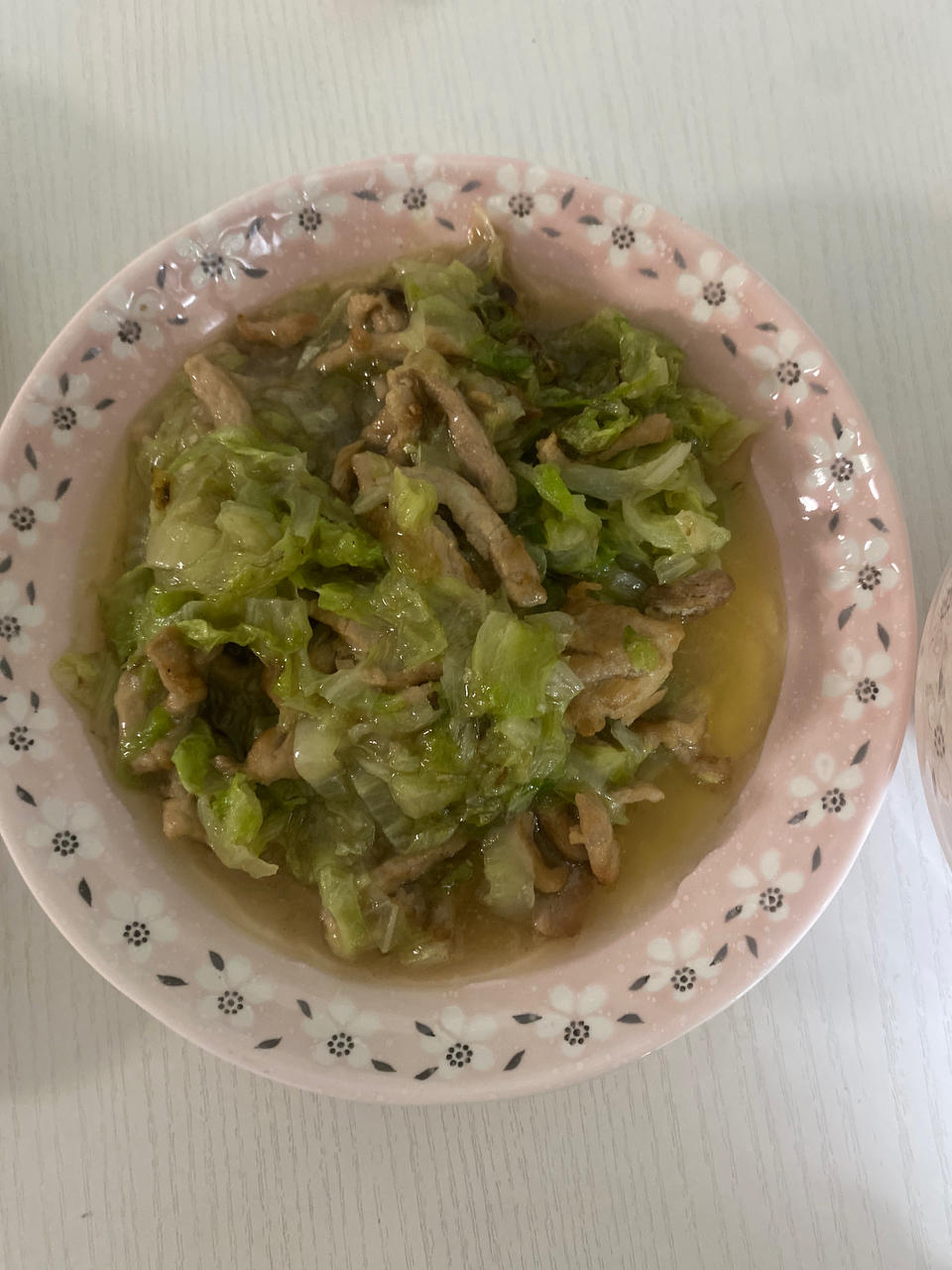 白菜烂糊肉丝