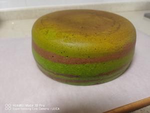 电饭锅版抹茶酸奶双色斑马纹戚风蛋糕的做法 步骤17