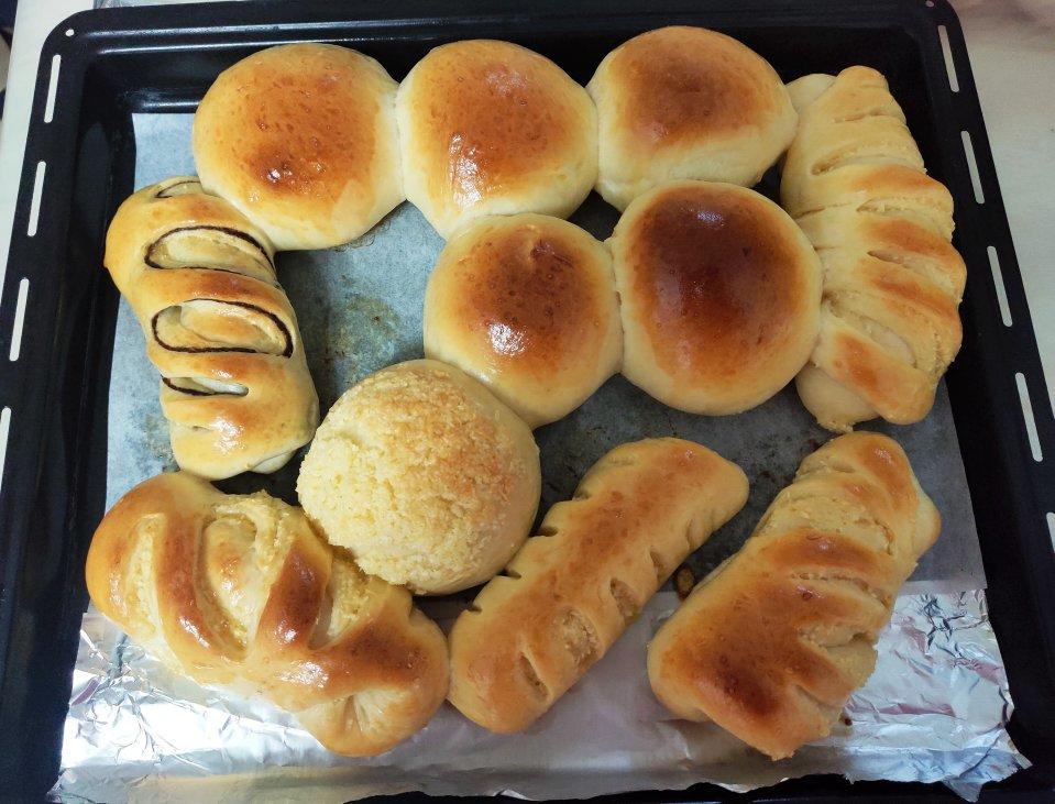 蜂蜜豆沙小餐包〔一次性发酵〕
