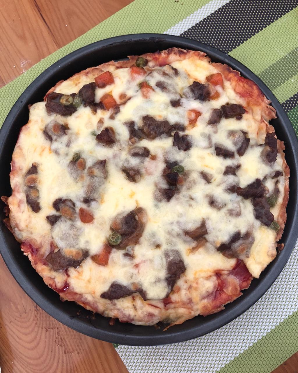 黑椒牛肉厚底披萨