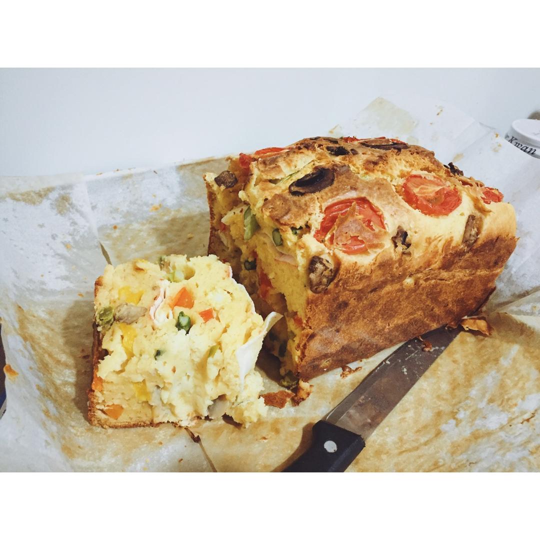 小嶋老师的芦笋咸蛋糕（附芝士蛋糕胚做法）