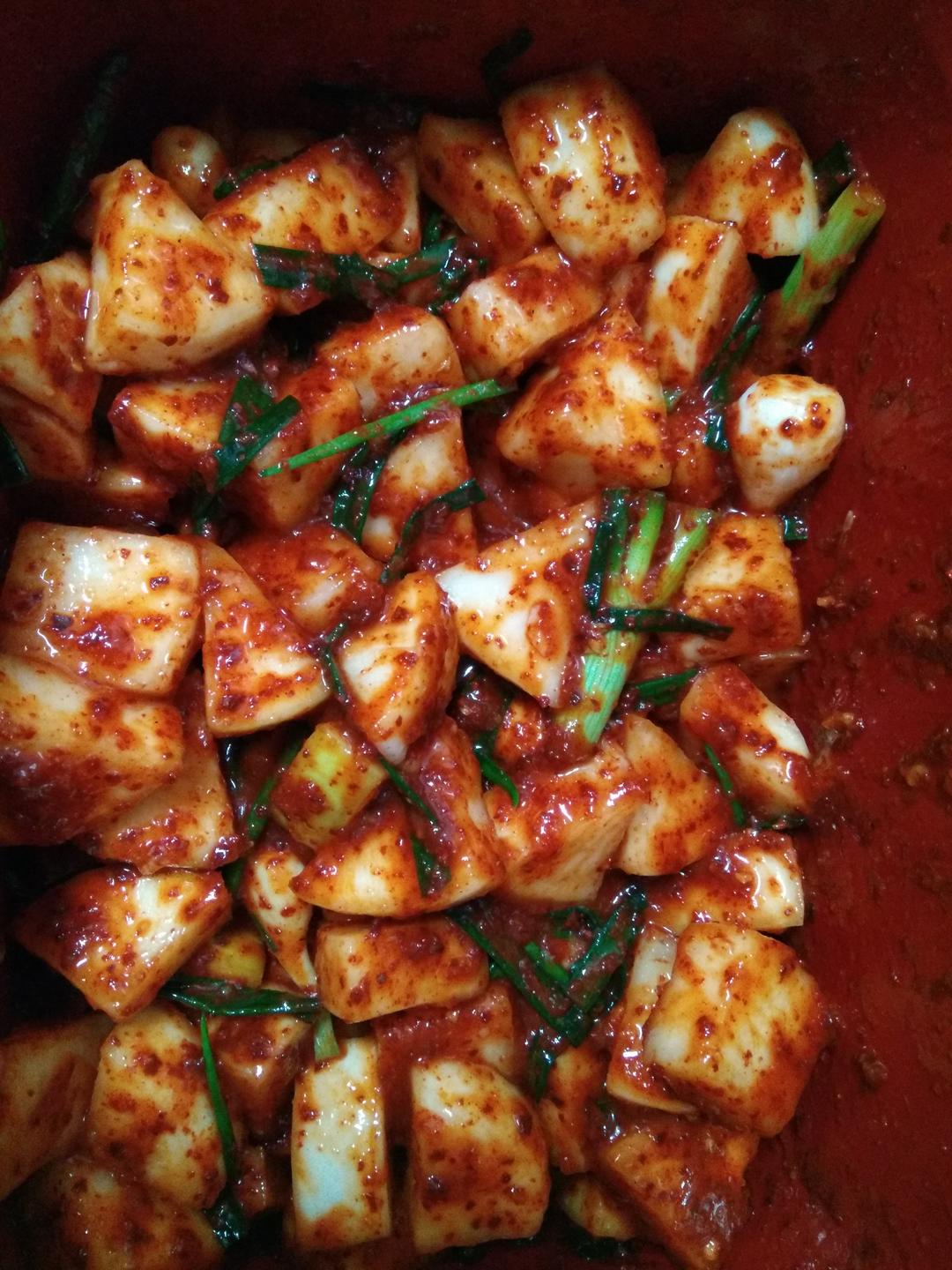 韩国萝卜泡菜깍두기