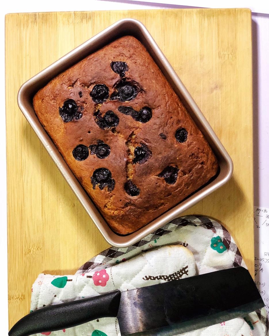 100%全谷物香蕉快手面包丨健康·烘焙