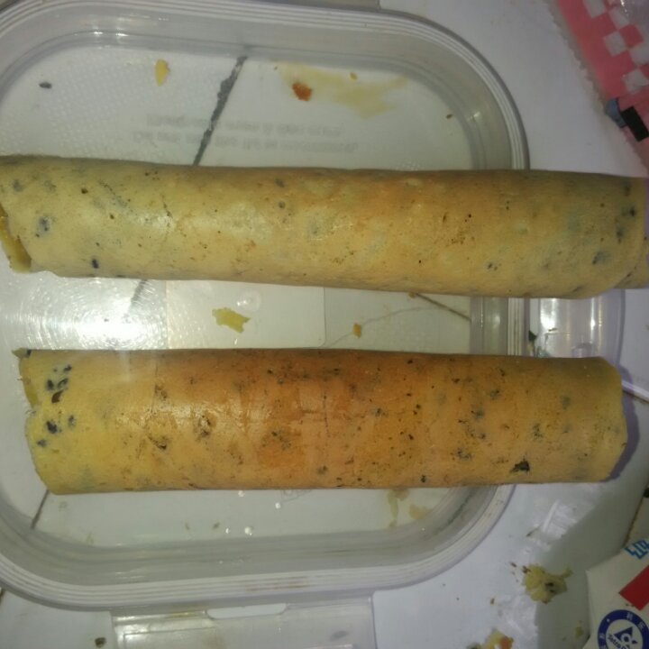 五色香脆黑芝麻蛋卷-平底锅版