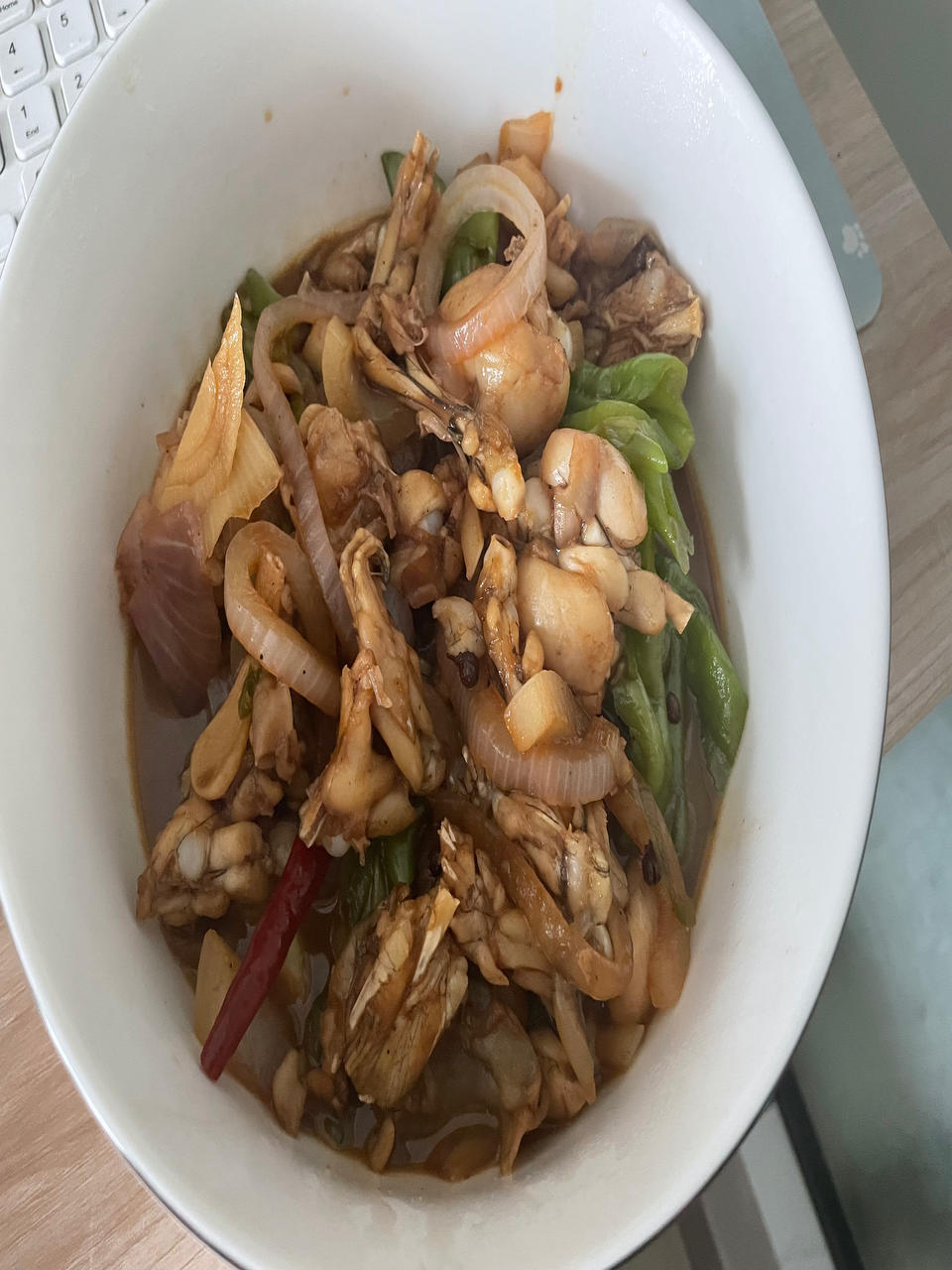 嫩的不要不要的爆炒牛蛙