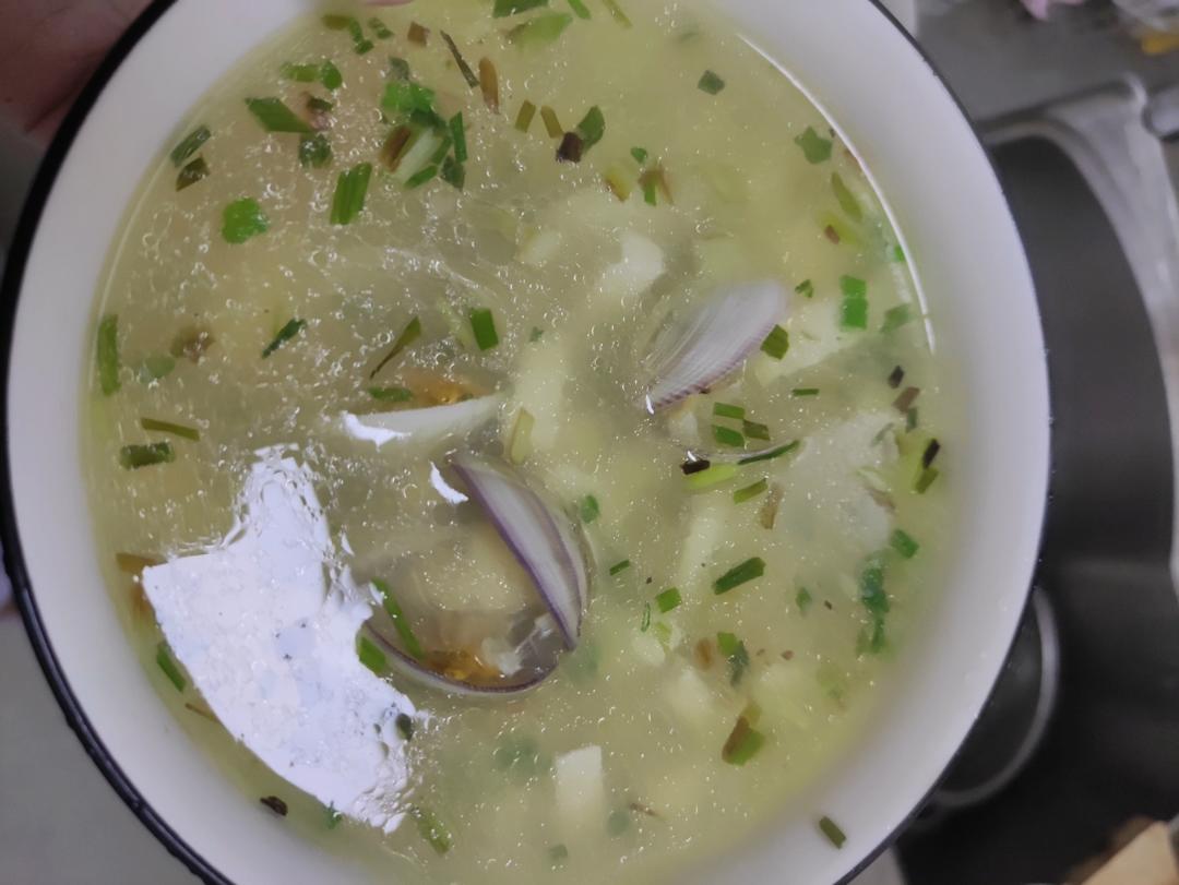蛤蜊豆腐汤