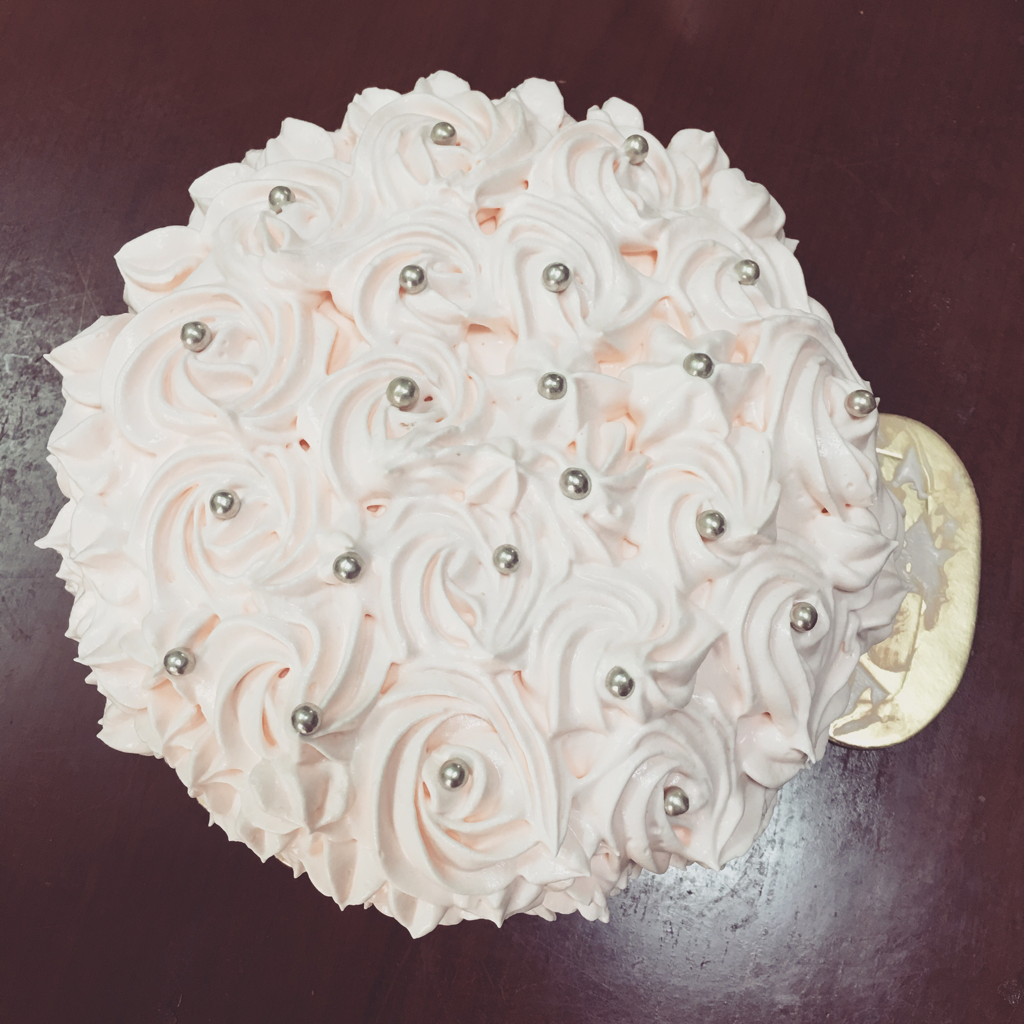 紫色玫瑰渐变裱花蛋糕