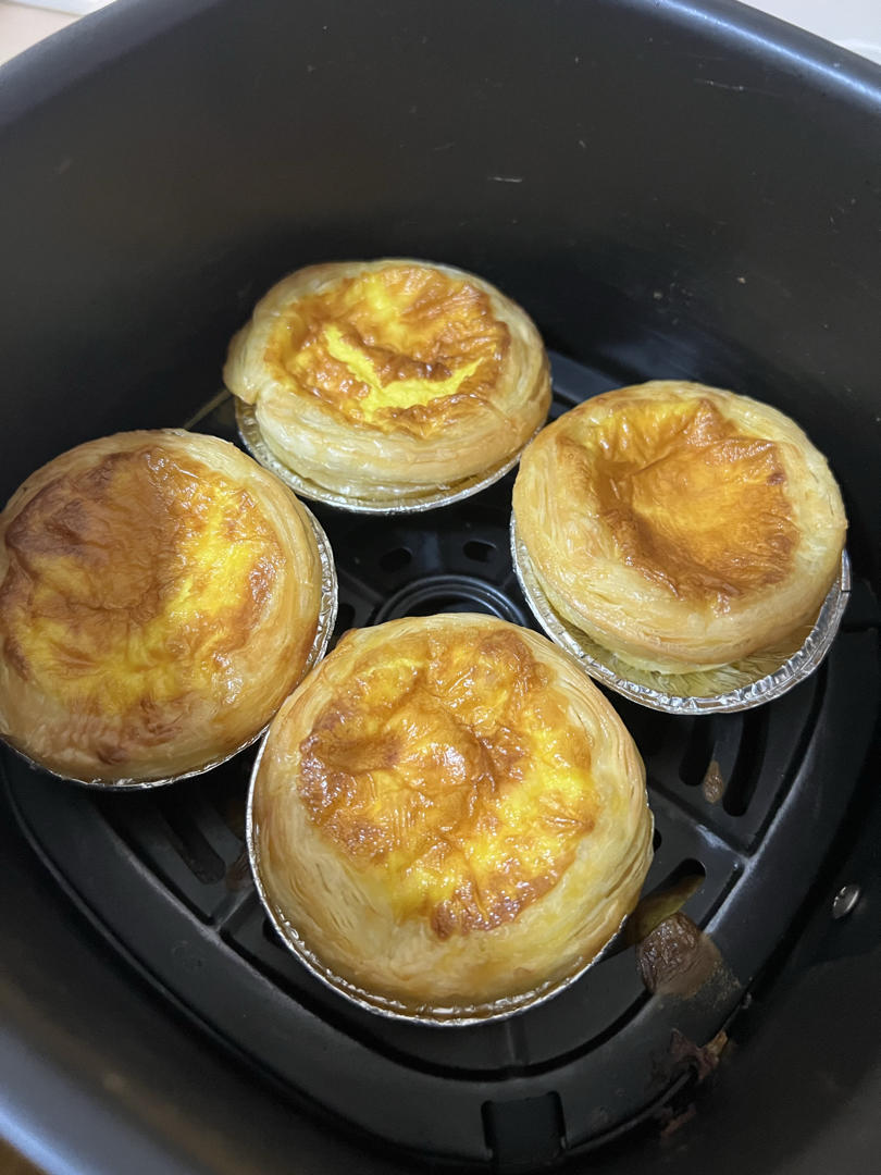 空气炸锅版全蛋葡式蛋挞『秒杀KFC』悠伴空气炸锅