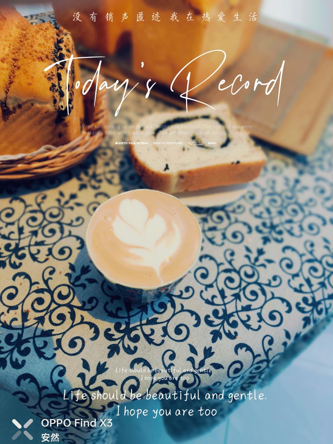 养生黑芝麻核桃吐司