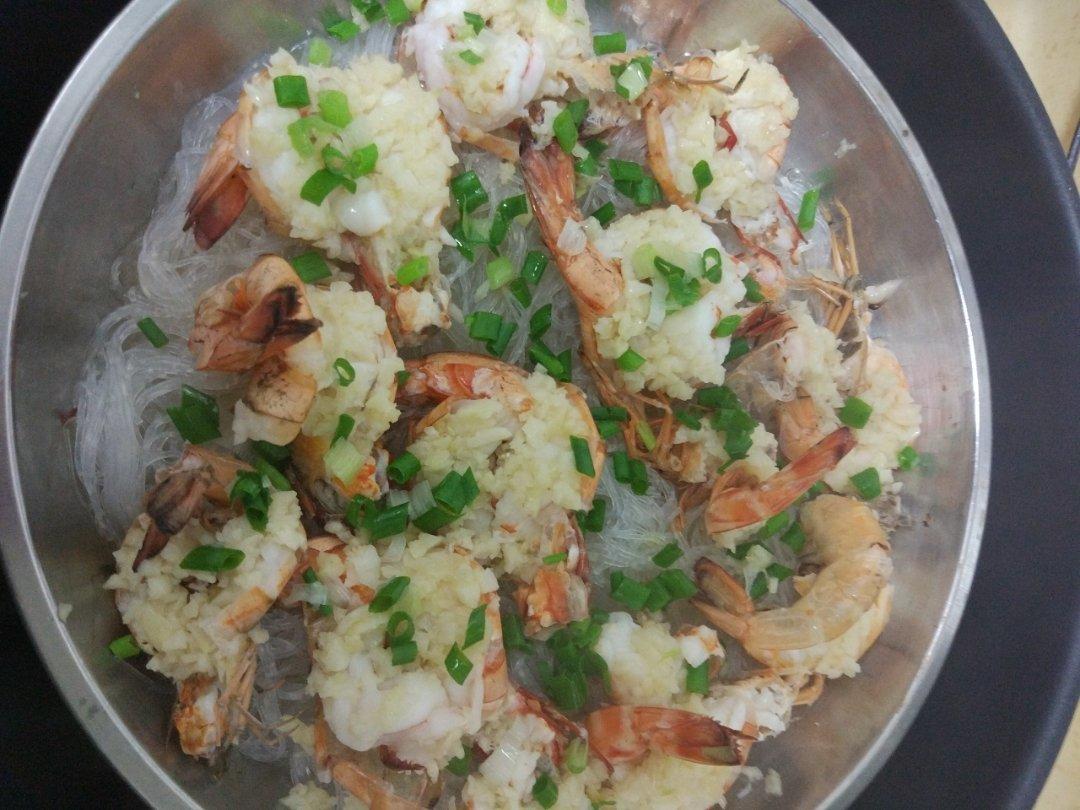 蒜蓉蒸虾