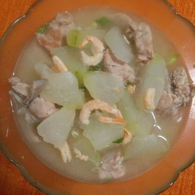 冬瓜海米大排汤的做法