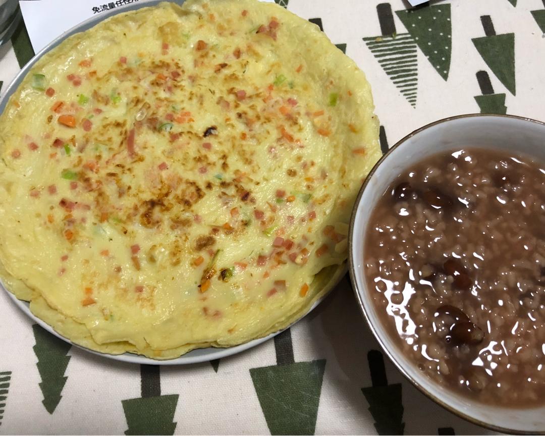 胡萝卜火腿蛋饼的做法