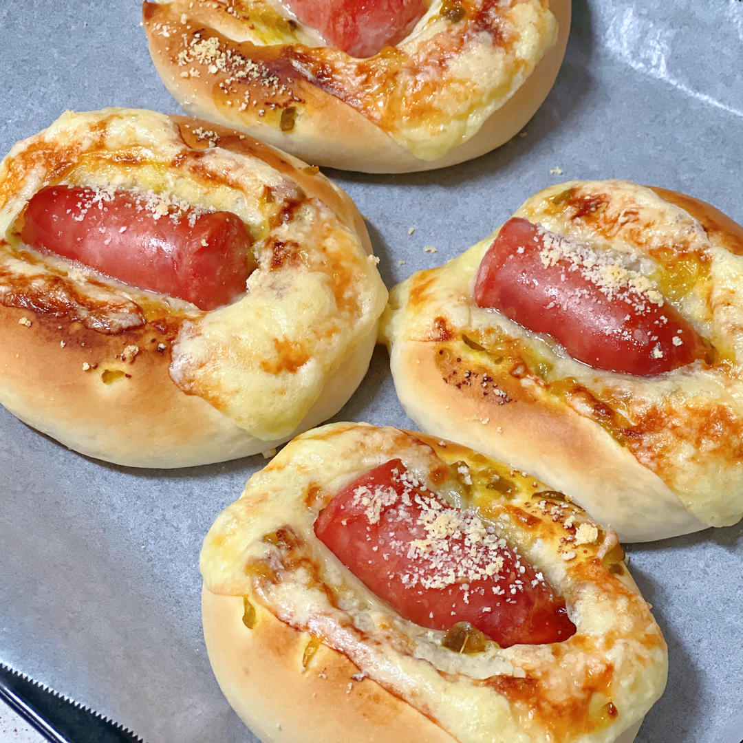 美味的香肠面包