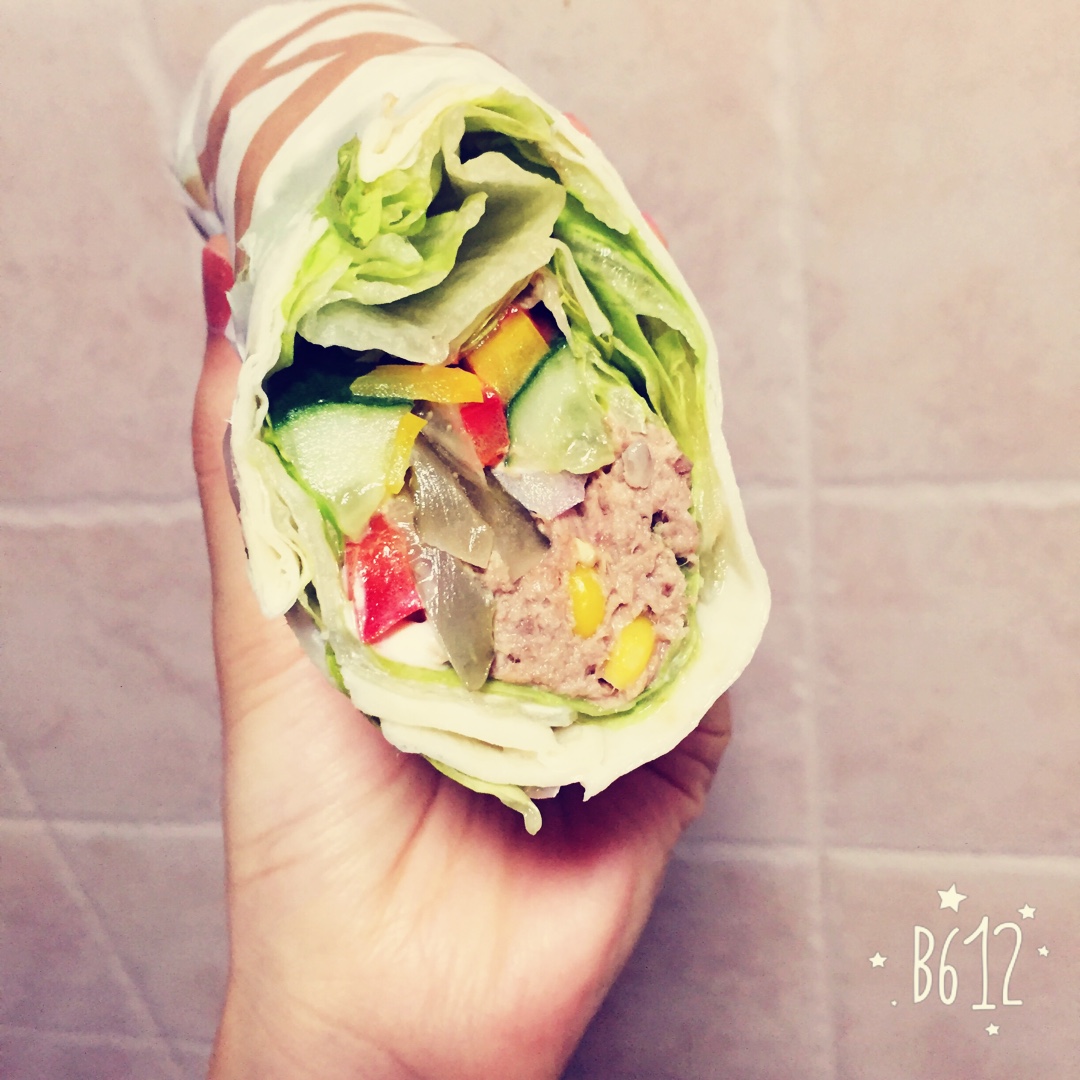 paipai做的金枪鱼墨西哥卷