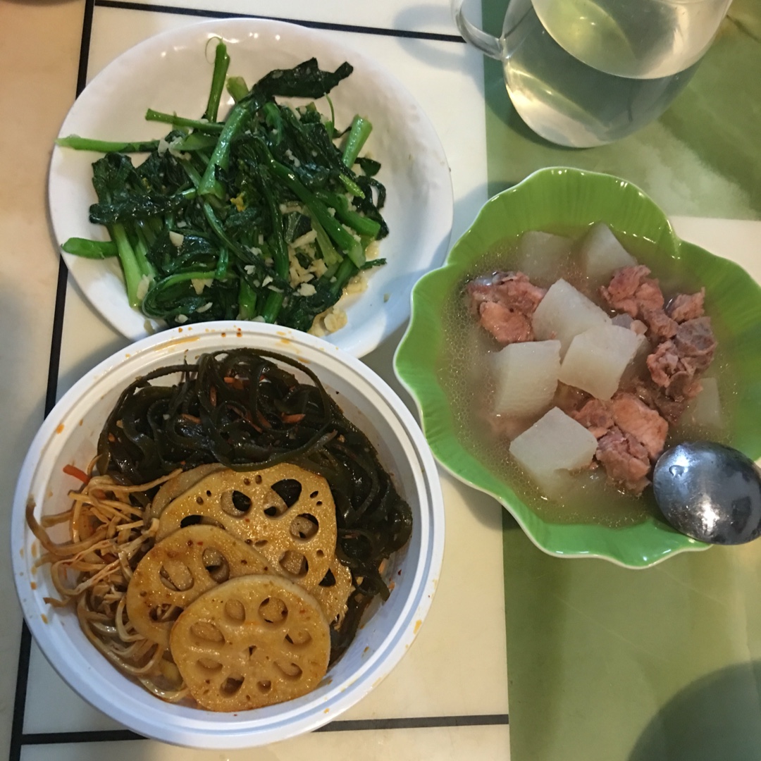 蒜蓉菜芯