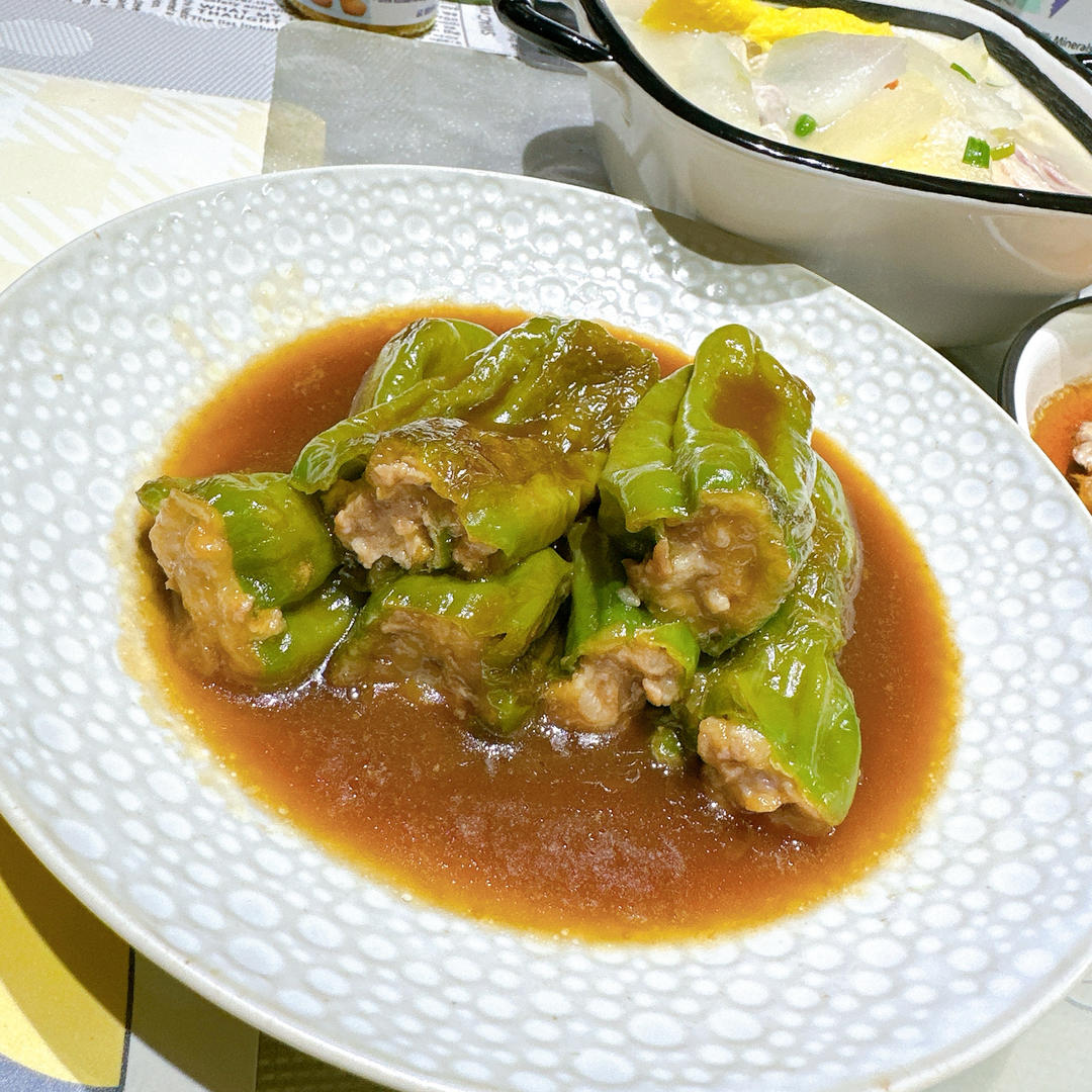 销魂青椒酿肉【超级下饭】