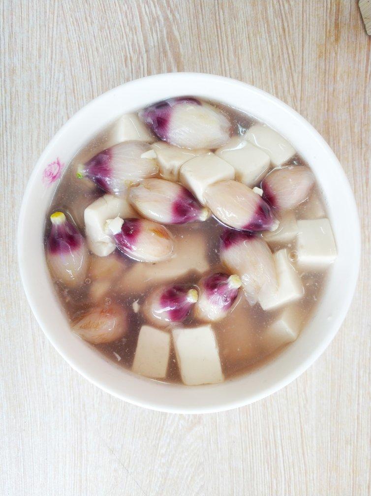 木槿花豆腐汤