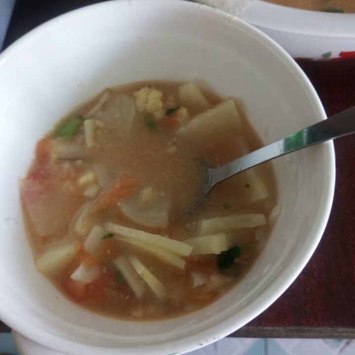 番茄土豆丸子汤