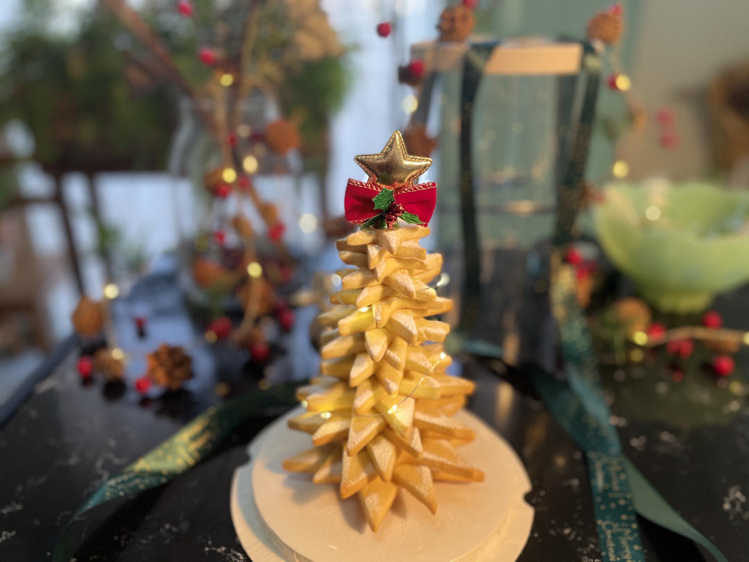 奶油夹心饼干圣诞树，爱乐薇礼盒太喜欢了！