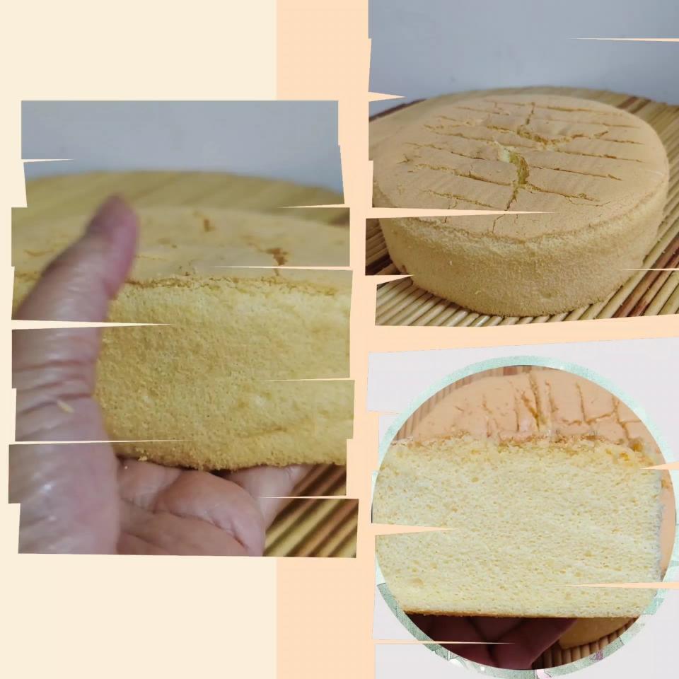 6寸戚风蛋糕胚（格兰仕烤箱）